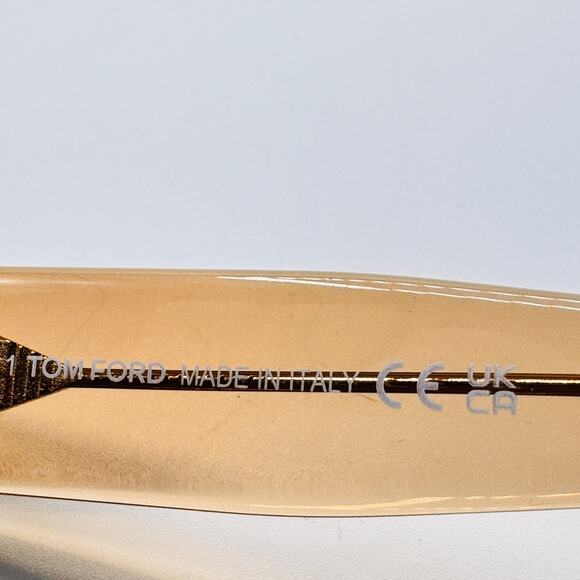 Tom Ford Sunglasses EMMA-02 TF1314 45E Shiny Light Brown Frame Brown Lens 51mm